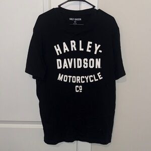 Men’s Harley-Davidson Black and White Graphic Tee (Sz L)